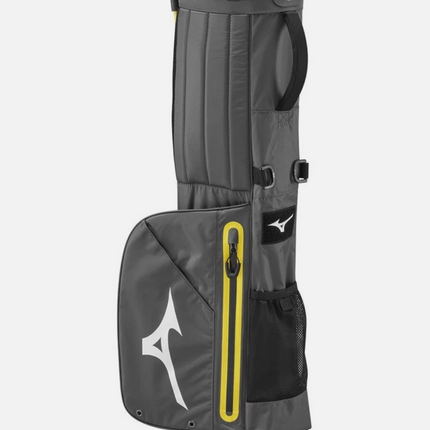 MIZUNO BR-D2 WATERPROOF GOLF STAND BAG / 4 WAY DIVIDER / GREY / YELLOW