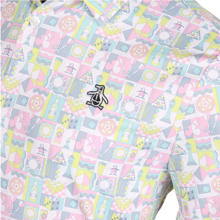 Original Penguin Pete’s Game Grid Polo Golf Shirt - COLOURFUL - various sizes