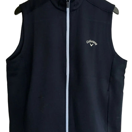Callaway Mens High Gauge Full Zip Fleece Golf Vest Gillet