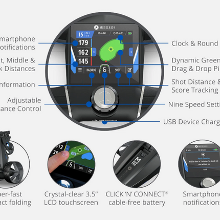 Motocaddy M5 GPS Electric Golf Trolley Cart 25 - 12 month old / little use (2)
