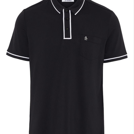 Original Penguin Golf Polo Shirt Caviar (Black) with pocket Various Size