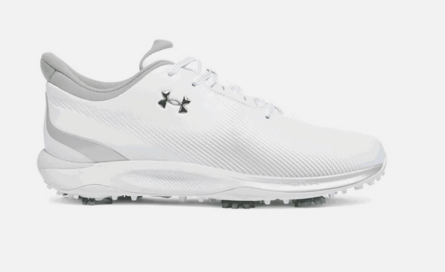 Under Armour UA Drive Fade Wide Golf Shoes - White 9.5 UK 44.5 EUR