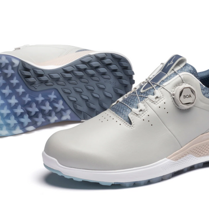 MIZUNO GENEM WG BOA GOLF SHOES UK Sizes GREY/BLUE BRAND NEW