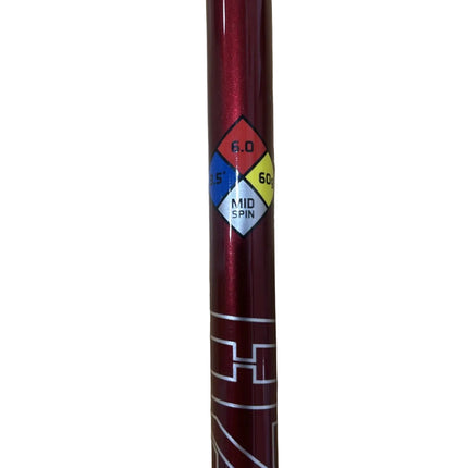 Callaway HZRDUS RED 6.0 60g Stiff FLEX fairway wood Shaft 42" out of club -used excellent condition