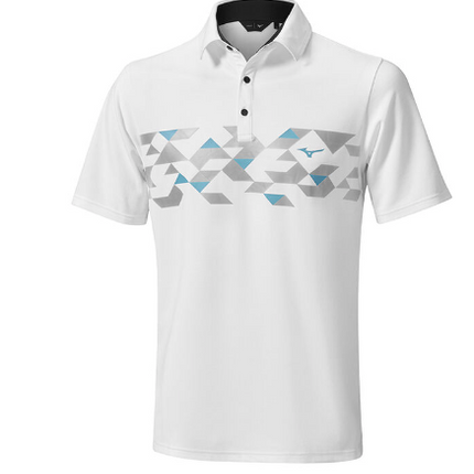 Mizuno Mens Move Tech Polo Shirt Winter Warm Short Sleeve Golf -BLACK or WHITE