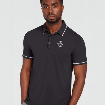 Original Penguin Golf Polo Shirt Caviar (Black) Various Sizes