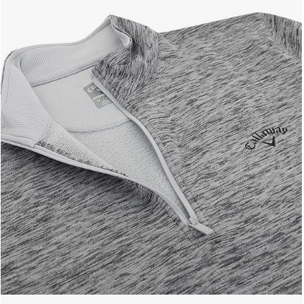 Callaway Dual Action Grey Heather 1/4 Zip Water Repellant various sizes