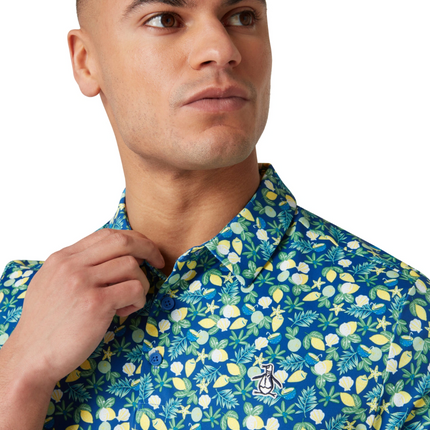 Original Penguin Golf Polo Shirt Coconut Caddy (Galaxy Blue) Various Sizes