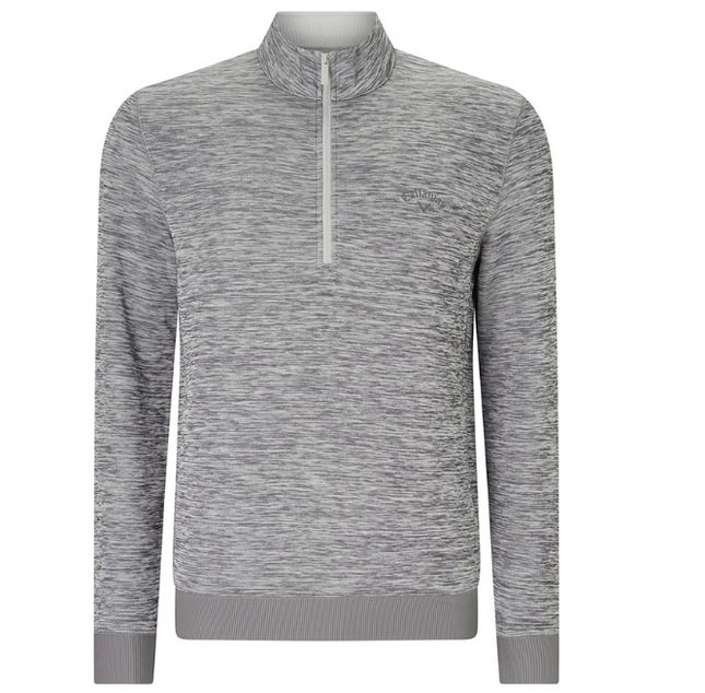 Callaway Dual Action Grey Heather 1/4 Zip Water Repellant various sizes