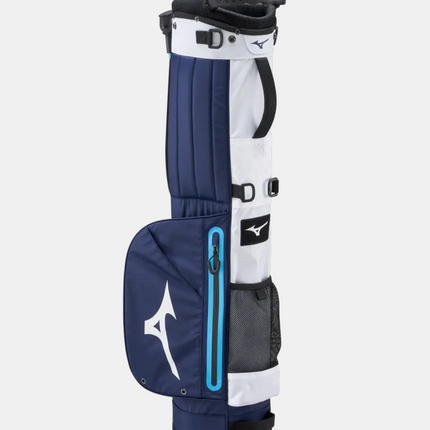 MIZUNO BR-D2 WATERPROOF GOLF STAND BAG / 4 WAY DIVIDER / BLUE & WHITE