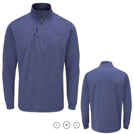 Stuburt Ellwood Mens Golf Half Zip Sweater Midlayer Windproof Thermal