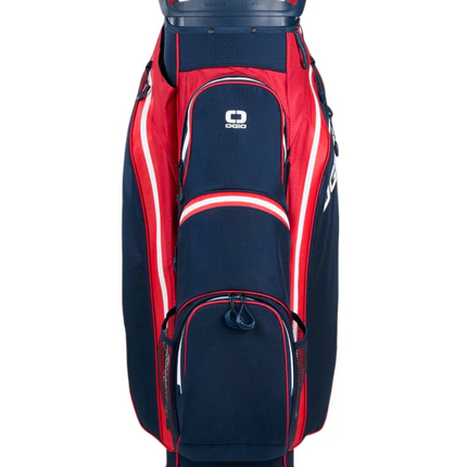 Ogio All Elements Silencer Cart Bag RED WHITE BLUE 25