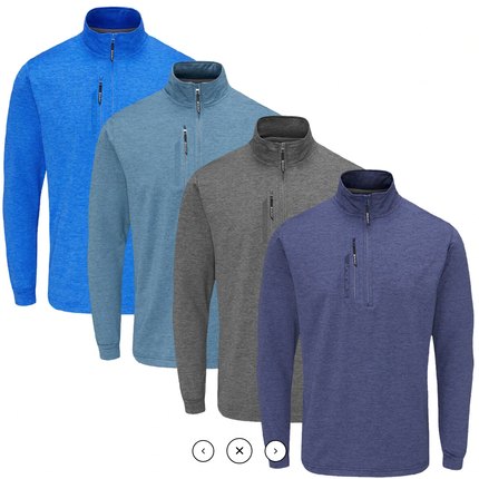 Stuburt Ellwood Mens Golf Half Zip Sweater Midlayer Windproof Thermal