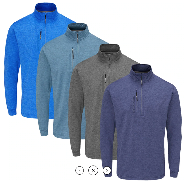 Stuburt Ellwood Mens Golf Half Zip Sweater Midlayer Windproof Thermal