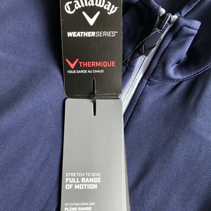 Callaway Mens High Gauge Full Zip Fleece Golf Vest Gillet