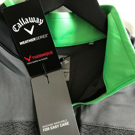 Callaway Golf Chest Block LS 1/4 Zip Pullover Caviar