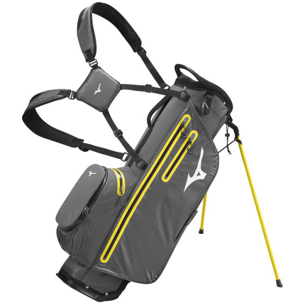 MIZUNO BR-DRI WATERPROOF STAND BAG  / 4 WAY DIVIDER / GREY / YELLOW / NEW 2026