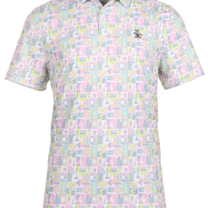 Original Penguin Pete’s Game Grid Polo Golf Shirt - COLOURFUL - various sizes