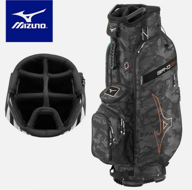 Mizuno BR-D3C Cart Bag In Black Camo / Copper