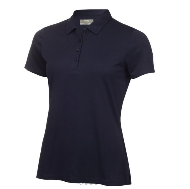 Ladies Callaway Tour logo Swing Tech™ Navy Blue Polo Shirts Various Sizes