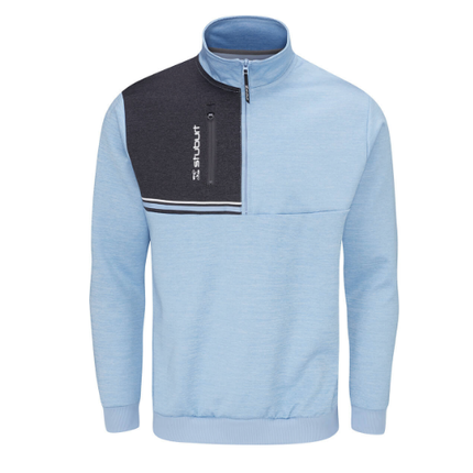 Stuburt Roxham Mens Half Zip Sweater Midlayer Windproof Thermal