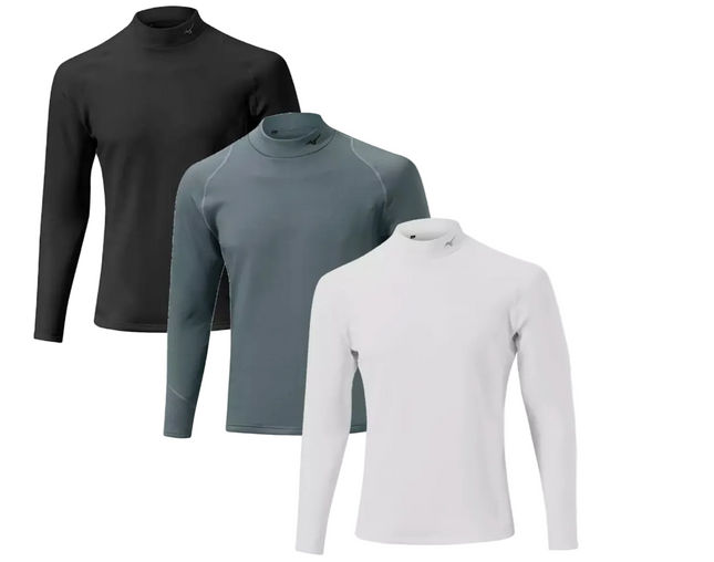 Mizuno Mens Breath Thermo BioGear Base Layer Compression Warming Top