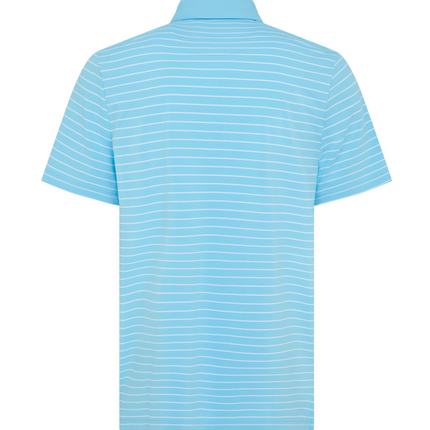 Original Penguin Golf Polo Shirt Light Blue Stripe (Blue Grotto) Various Sizes