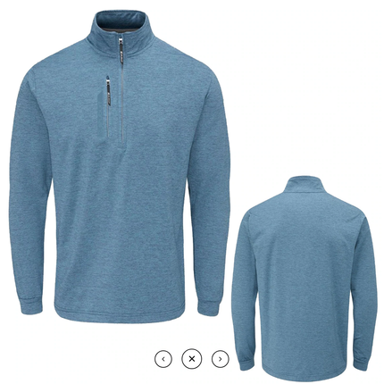 Stuburt Ellwood Mens Golf Half Zip Sweater Midlayer Windproof Thermal