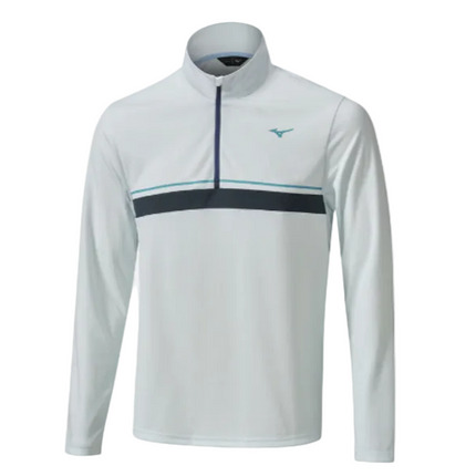 BRAND NEW Mizuno Breath Thermo ST 1/4 Zip Light Blue