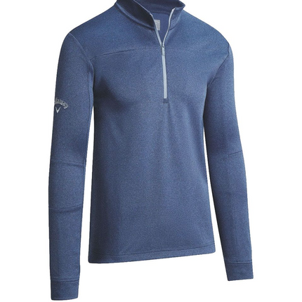 Callaway Waffle 1/4 Zip Golf Midlayer - Peacoat Heather - Various sizes °