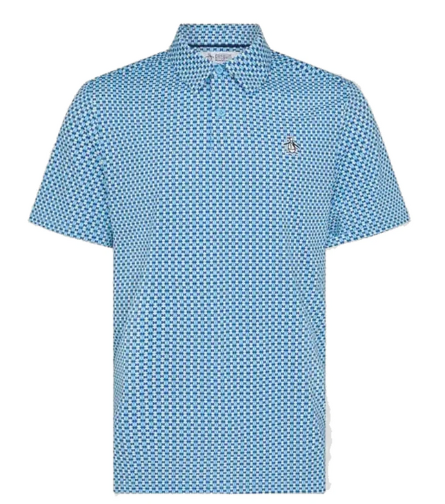 Original Penguin Golf Polo Shirt Pete's Bow Tie (Blue) Various Sizes