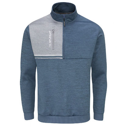 Stuburt Roxham Mens Half Zip Sweater Midlayer Windproof Thermal