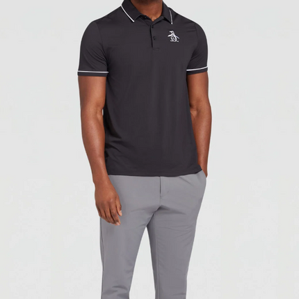 Original Penguin Golf Polo Shirt Caviar (Black) Various Sizes