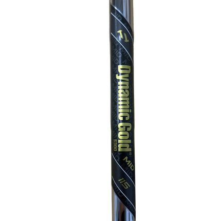 Mizuno Pro 245 7 iron Demo Club 1FL/1UP Dynamic Gold 115g Stiff Flex -used excellent condition