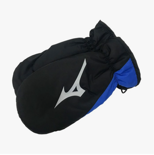 Mizuno Winter Golf Mittens Thermal Winter Mitts Black/Blue - Pairs