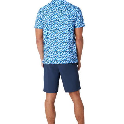Original Penguin Golf Polo Shirt Underwater Mosaic (Blue) Various Sizes