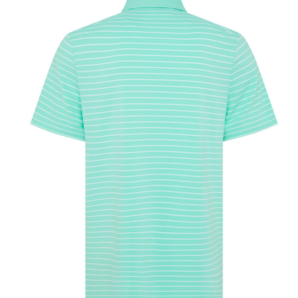 Original Penguin Golf Polo Shirt Green Stripe (Blue Pool) Various Sizes