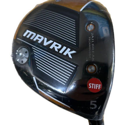 Golf club head with 'Mavrik' branding