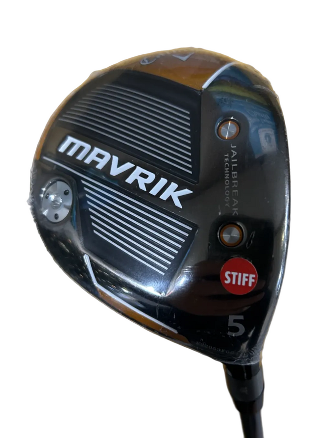 Golf club head with 'Mavrik' branding
