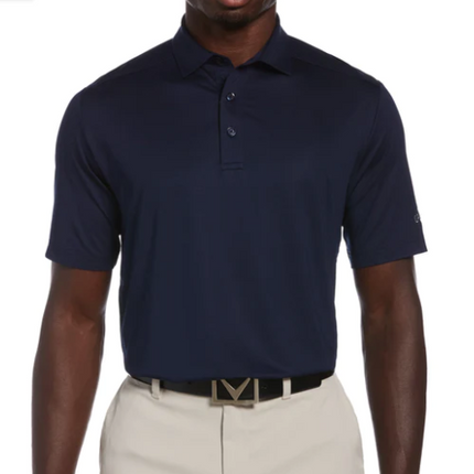 Callaway Mens Cooling Micro Hex Golf Polo Shirt / Navy/ Various Sizes