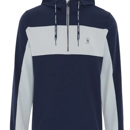 Original Penguin 1/4 Zip 90's Colour Wind Top Pearl Blue.