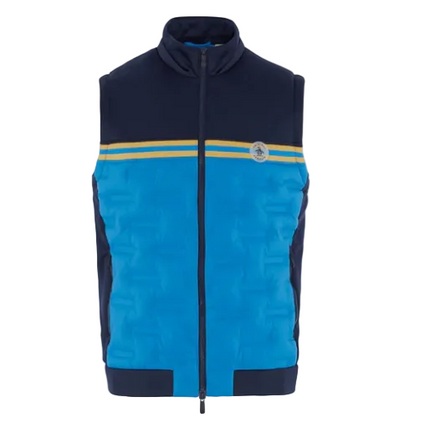 Penguin Insulated Mixed Media Golf Gillet (Blue)
