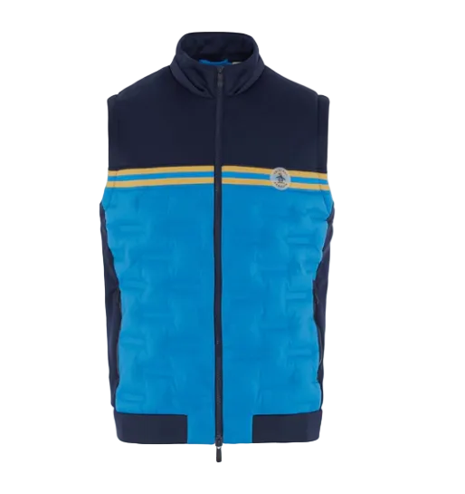 Penguin Insulated Mixed Media Golf Gillet (Blue)
