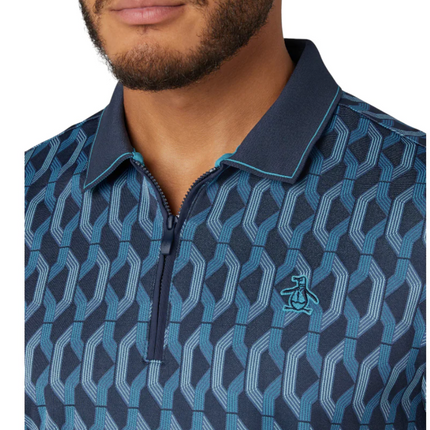 Original Penguin Golf Polo Shirt Black Iris Various Sizes