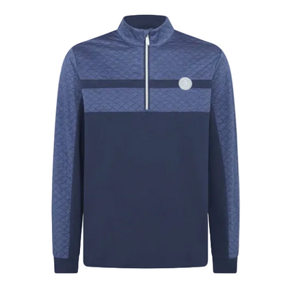 Original Penguin Pullover Heritage Block 1/4 Zip UK / Navy