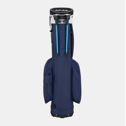 MIZUNO BR-D2 WATERPROOF GOLF STAND BAG / 4 WAY DIVIDER / BLUE & WHITE