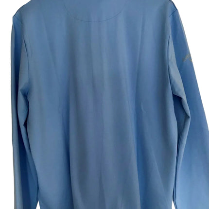 Callaway Golf Mens Herringbone 1/4 Pullover / LIGHTWEIGHT / BLUE - CGKR9049