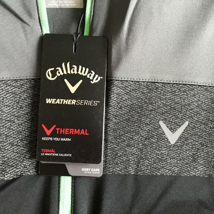 Callaway Golf Chest Block LS 1/4 Zip Pullover Caviar