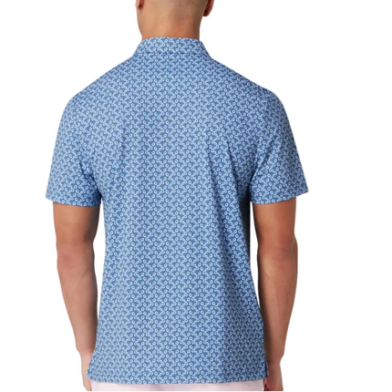 Original Penguin Golf Polo Shirt All-Over Lifesaver Print (Blue) Various Sizes