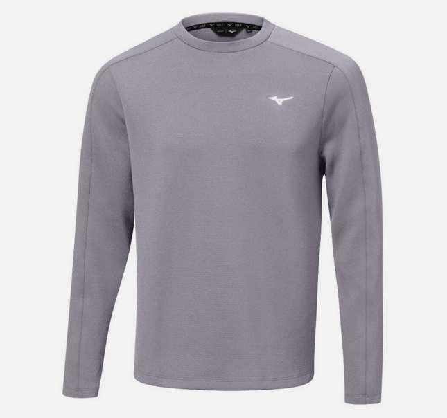 Mizuno G-Style Mens Crew Neck Golf Top - Quicksilver Grey
